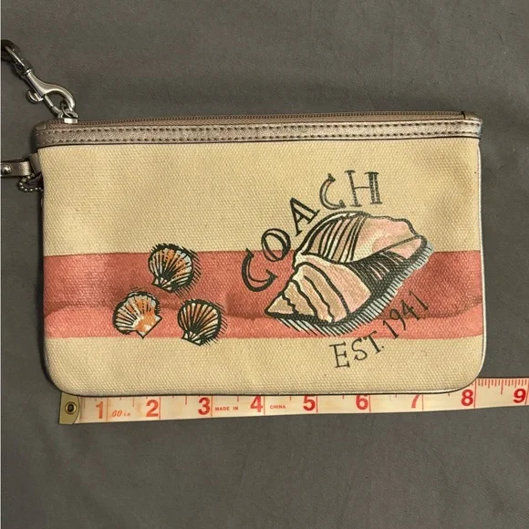 Coach Canvas Beachy Wristlet - Picture 2 of 6